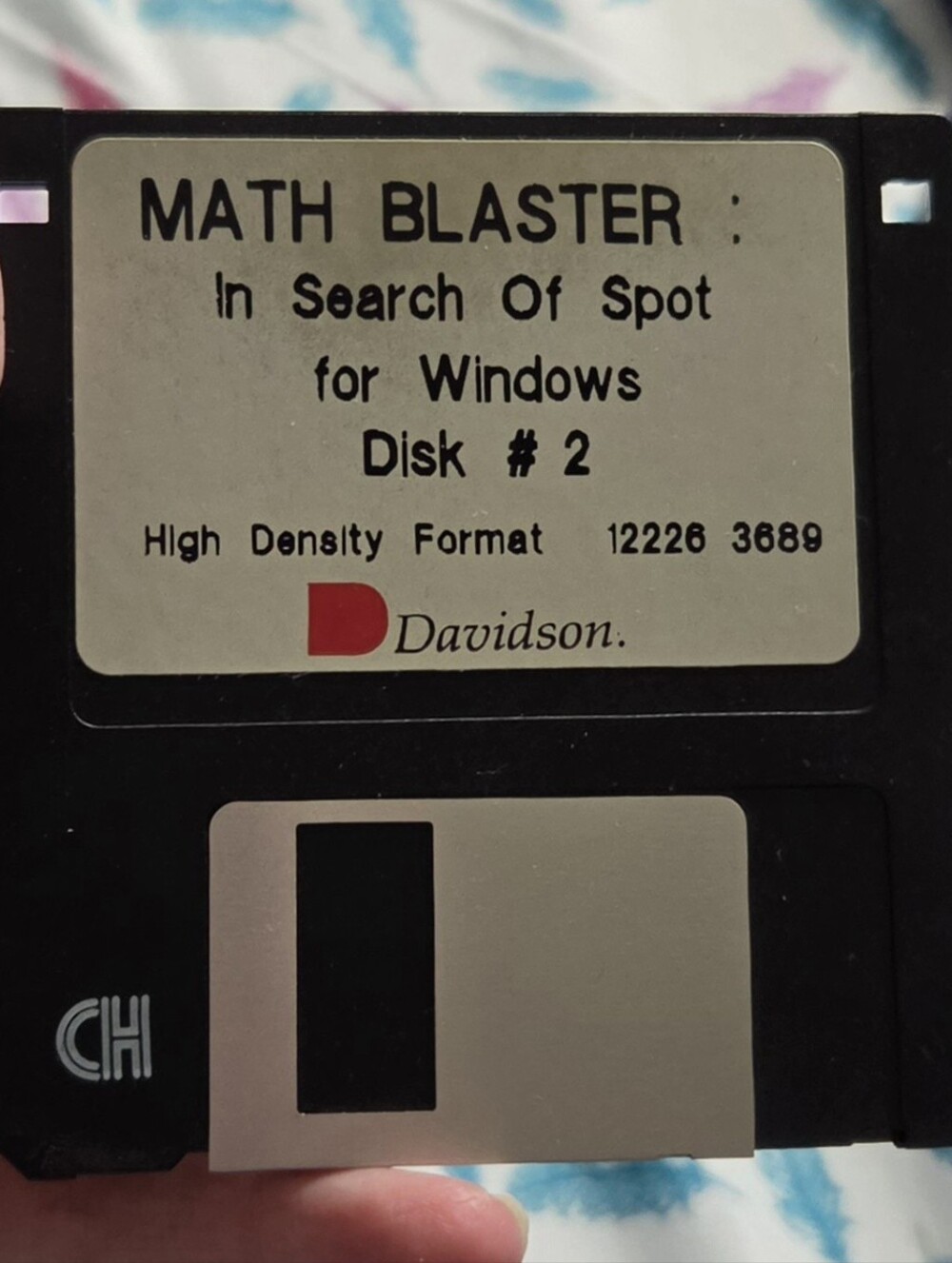 Math Blaster Floppy Disc